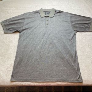 Spyglass Gray Tone Polo Shirt Size Large